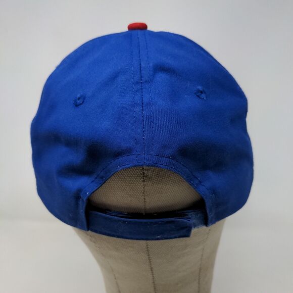 Team MLB Men's Chicago Cubs Strapback Hat Blue OSFM Embroidered Logo - Picture 8 of 12